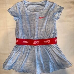 Nike Heather Blue Dress with Hot Pink Logo